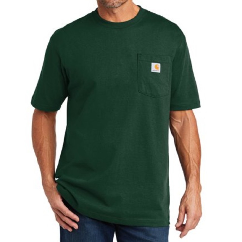 NWT - Carhartt Original Fit Short-Sleeve Pocket T-Shirt, Hunter Green, 4XL